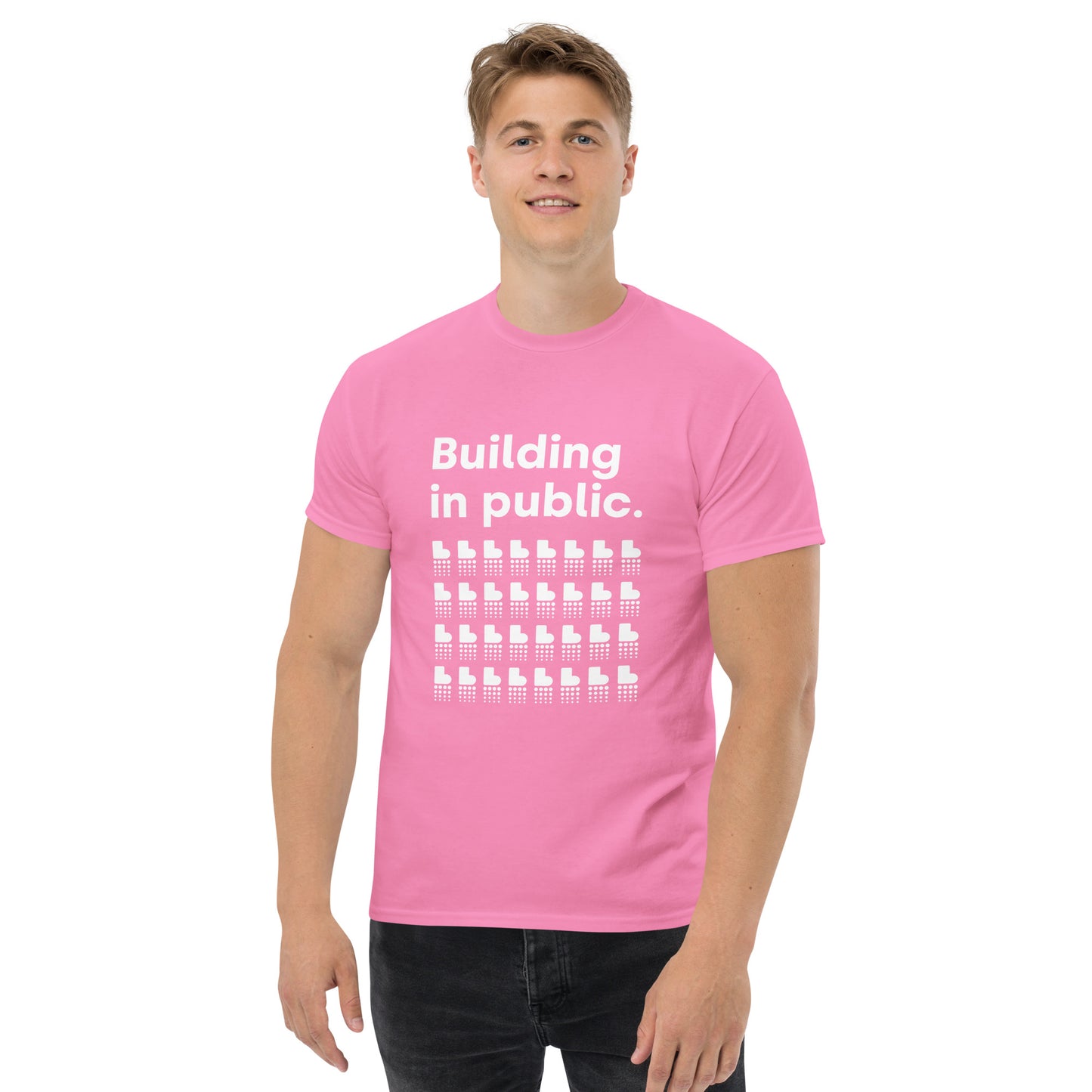 Building in Public T-Shirt (Light on Dark)