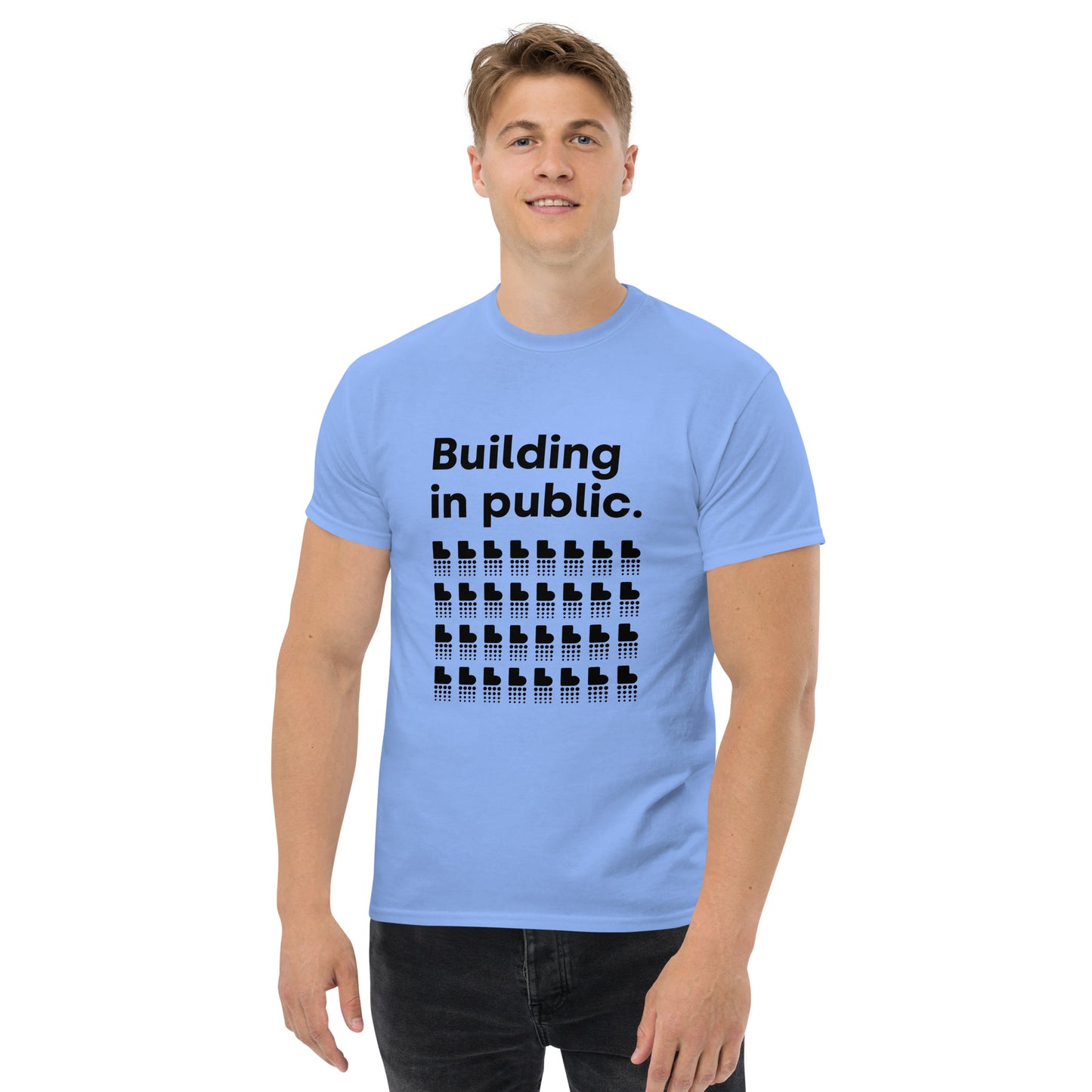 Building in Public T-Shirt (Dark on Light)