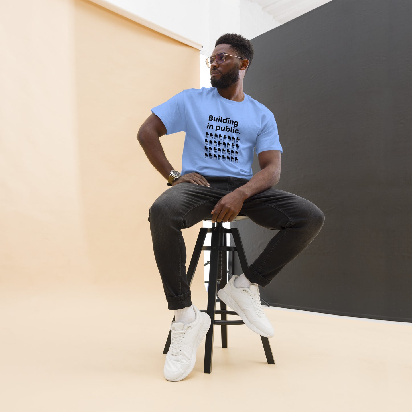 Building in Public T-Shirt (Dark on Light)