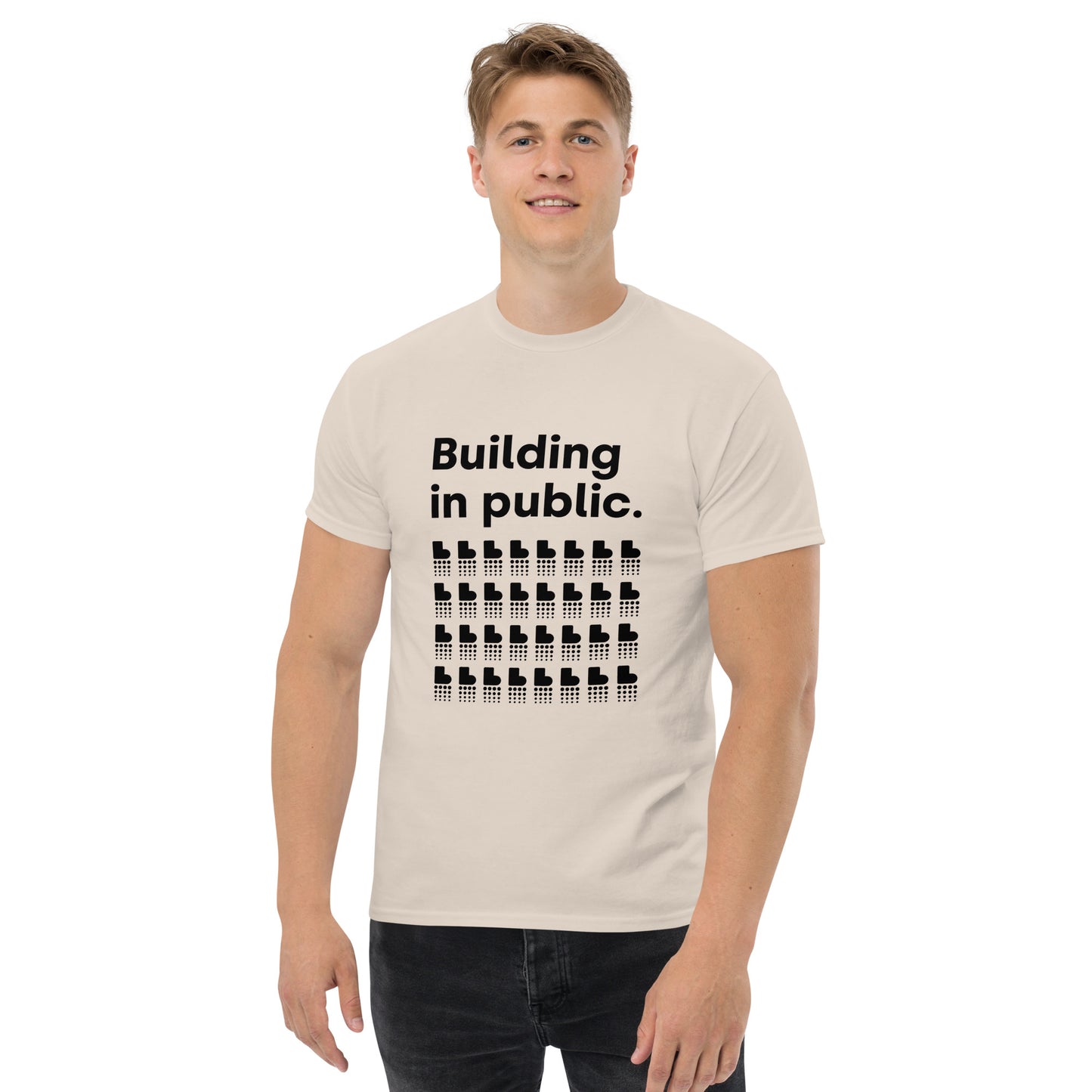 Building in Public T-Shirt (Dark on Light)