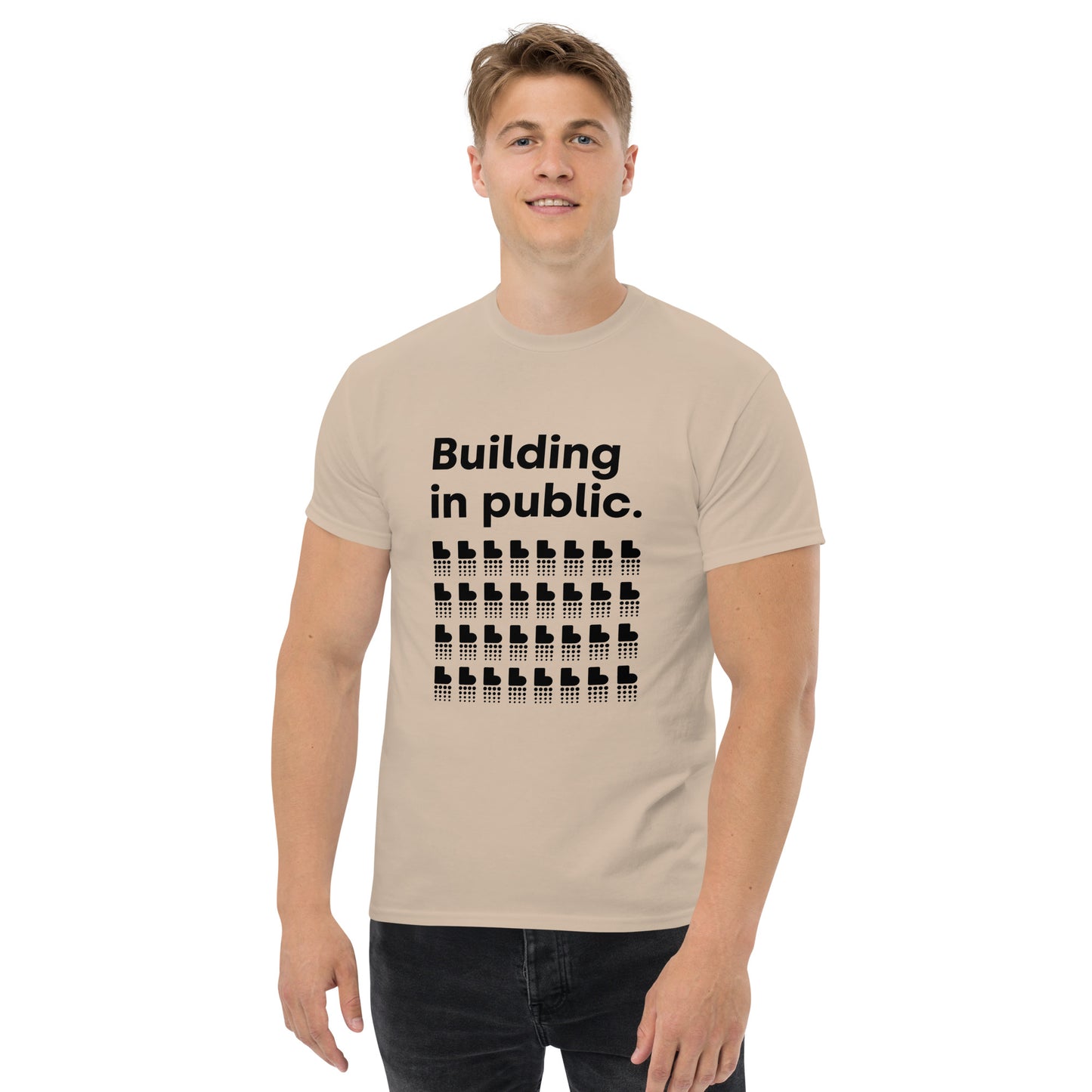 Building in Public T-Shirt (Dark on Light)