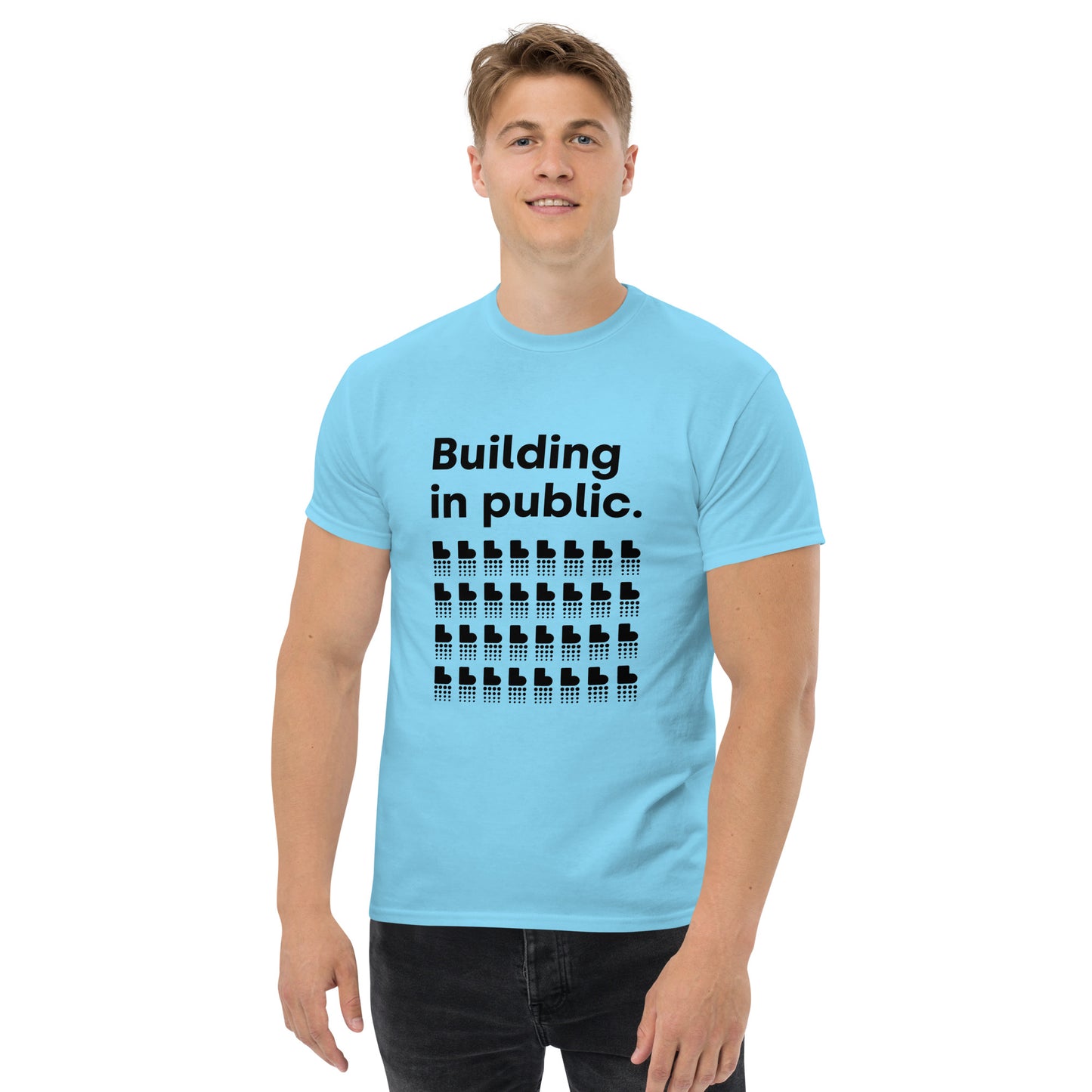 Building in Public T-Shirt (Dark on Light)