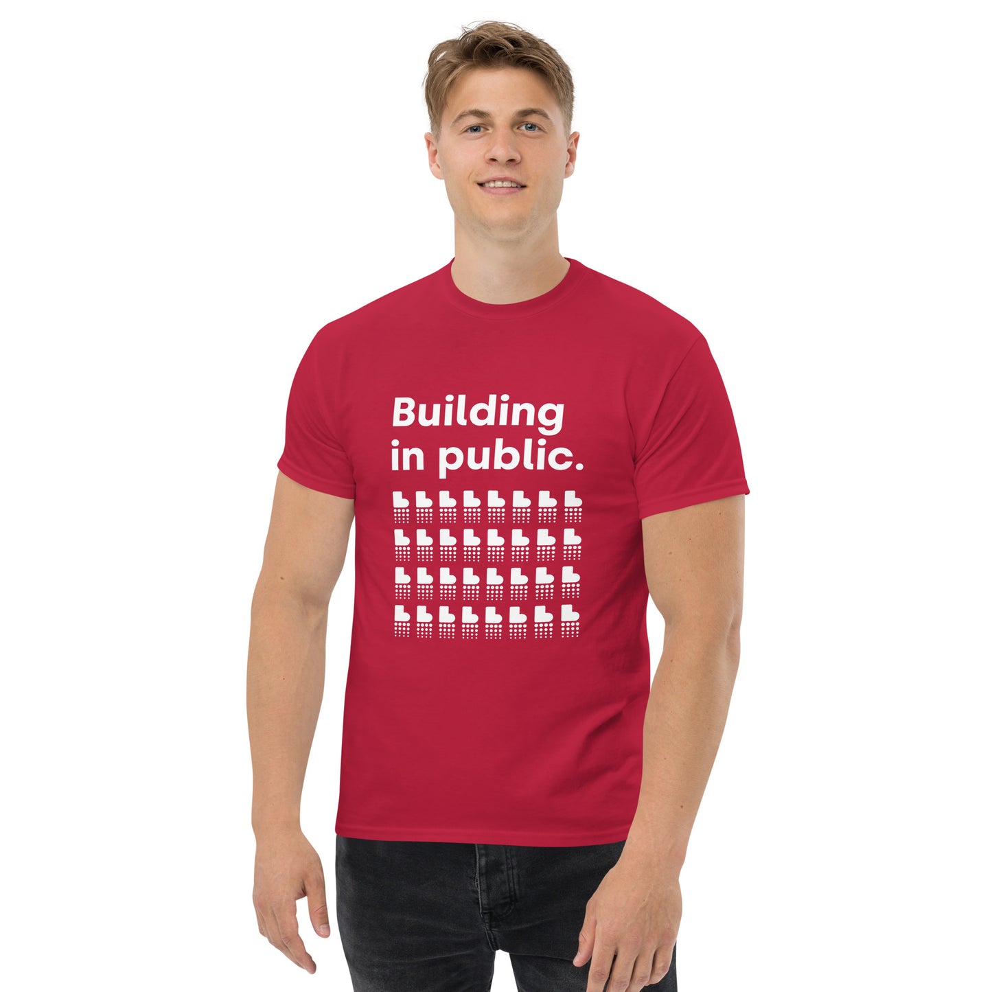 Building in Public T-Shirt (Light on Dark)