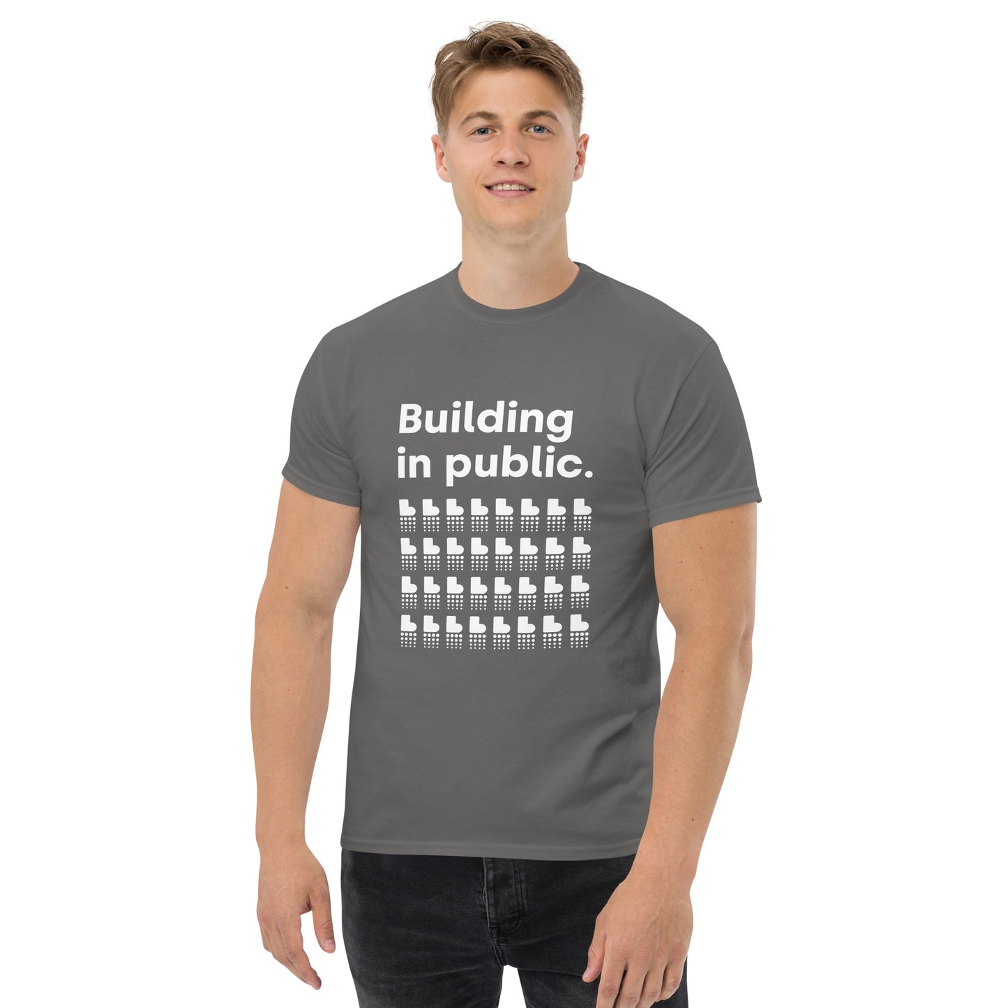 Building in Public T-Shirt (Light on Dark)