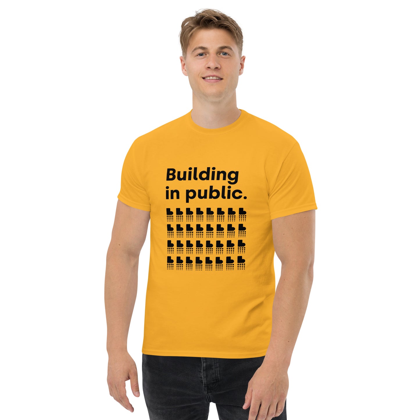Building in Public T-Shirt (Dark on Light)